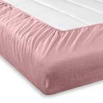 Drap-housse en flanelle Gots Coton certifié GOTS (Global Organic Textile Standard) - Rose vieilli - 140 x 200 cm