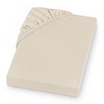Drap-housse en flanelle Gots Coton certifié GOTS (Global Organic Textile Standard) - Beige - 140 x 200 cm