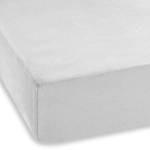 Drap-housse en flanelle Gots Coton certifié GOTS (Global Organic Textile Standard) - Blanc - 160 x 200 cm