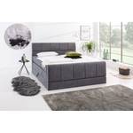 Boxspring Noris Grijs - Textiel - 181 x 113 x 213 cm