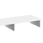 Support TV Fly Blanc - Bois manufacturé - 34 x 13 x 89 cm