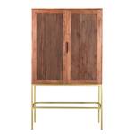 Credenza Puyo Acacia massello / Metallo - Acacia / Oro