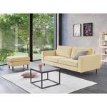 Sofa Monblanc (3-Sitzer) Webstoff - Webstoff Velia: Creme