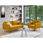 2-Sitzer Sofa LANDOS Webstoff Velia: Maisgelb