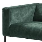 Sofa Vernioz (2-Sitzer) Webstoff - Samt Adela: Grau