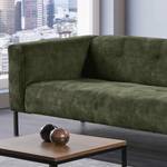 Sofa Vernioz (3-Sitzer) Webstoff - Samt Adela: Graubraun