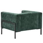 Fauteuil Vernioz geweven stof - Velours Adela: Grijs