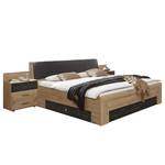 Futonbed Sulzbach II Bruin - Grijs - Plaatmateriaal - 289 x 88 x 228 cm