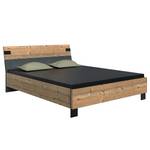 Bedframe Malmoe Zilverspar look/Grafietkleurig - 180 x 200cm