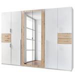 Armoire Vegas Blanc / Chêne - Largeur : 270 cm