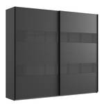 Armoire à portes coulissantes Altona 2 Gris brillant / Gris graphite - 270 x 236 cm