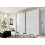 Armoire à portes coulissantes Altona 2 Blanc / Blanc brillant - 225 x 236 cm