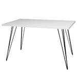 Bureau Unieux Blanc mat - Largeur : 120 cm - Noir