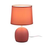 Lampe Malu Tissu mélangé / Céramique - 1 ampoule - Rouge
