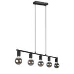 Suspension Vannes Fer - Noir - Nb d'ampoules : 5