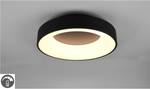 LED-plafondlamp Girona polyacryl/ijzer - 1 lichtbron - Zwart - Diameter: 45 cm