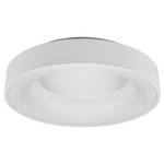 Plafonnier Girona Polyacrylique / Fer - 1 ampoule - Blanc - Diamètre : 45 cm