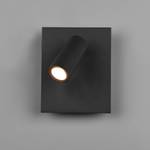 LED-wandlamp Tunga I aluminium - 1 lichtbron - Zwart