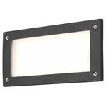 LED-Wandleuchte Kelly Polyacryl / Aluminium - 1-flammig - Schwarz