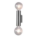 Wandlamp Vannes ijzer - 2 lichtbronnen - Zilver