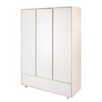 Drehtürenschrank Capri White Weiß - Holzwerkstoff - 135 x 192 x 53 cm