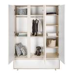 Drehtürenschrank Capri White Weiß - Holzwerkstoff - 135 x 192 x 53 cm