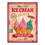 Schild Ice Cream Tanne - Rosa