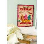 Schild Ice Cream Tanne - Rosa