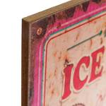 Schild Ice Cream Tanne - Rosa