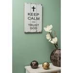 Panneau décoratif Trust God Sapin - Blanc