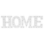 LED-Letters Home Linn eucalyptushout - antiek wit