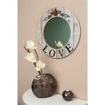 Miroir décoratif Love Miroir en verre / Sapin - Blanc