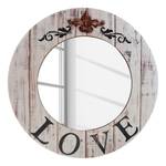 Miroir décoratif Love Miroir en verre / Sapin - Blanc