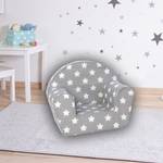 Kinderfauteuil White Stars Grijs - Andere - Textiel - 34 x 42 x 51 cm