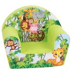 Kinderfauteuil Jungle Groen - Andere - Textiel - 34 x 42 x 51 cm