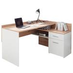 Bureau d’angle Dannes Imitation chêne artisan / Blanc