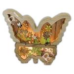 Decoratie Vlinder paulowniahout - natuur