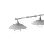 LED-Pendelleuchte Tallerken V Milchglas / Eisen - 4-flammig