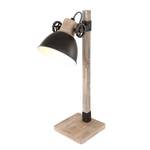 Tafellamp Gearwood I ijzer/deels massief eikenhout - 1 lichtbron