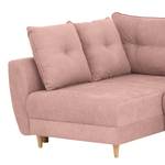 Ecksofa Cab Microfaser - Microfaser Enza: Mauve - Longchair davorstehend links