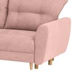 Ecksofa Cab Microfaser - Microfaser Enza: Mauve - Longchair davorstehend links