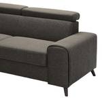 Ecksofa Cadima II Webstoff - Webstoff Cavo: Braun - Longchair davorstehend links - Ohne Schlaffunktion