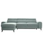 Ecksofa Cadima II Webstoff - Webstoff Cavo: Grau - Longchair davorstehend links - Mit Schlaffunktion