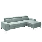 Ecksofa Cadima II Webstoff - Webstoff Cavo: Grau - Longchair davorstehend rechts - Mit Schlaffunktion