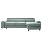 Ecksofa Cadima II Webstoff - Webstoff Cavo: Grau - Longchair davorstehend rechts - Mit Schlaffunktion