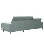 Ecksofa Cadima II Webstoff - Webstoff Cavo: Grau - Longchair davorstehend rechts - Mit Schlaffunktion