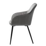 Chaises à accoudoirs Dela (lot de 2) Gris