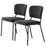 Chaises Chani (lot de 2) Anthracite