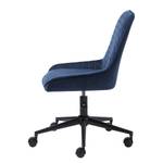 Chaise de bureau pivotante Dela Bleu marine