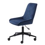 Chaise de bureau pivotante Dela Bleu marine